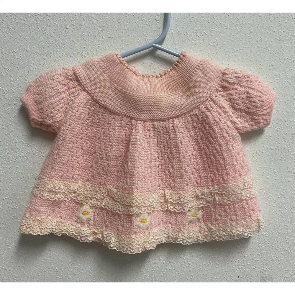 Vintage A Little Angel Girl Baby Sweater 
No Size